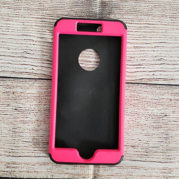 iPhone 6/6s Plus pink black phone case - Picture 1 of 3